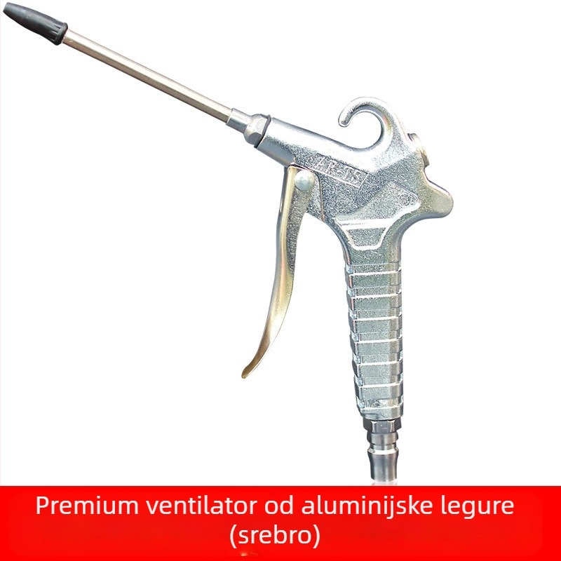 Aluminijski legirani pneumatski pištolj za sušenje prašine - Model 011, Maksimalni tlak 12 kg, Težina 0,3 kg, Radno sredstvo: komprimirani zrak