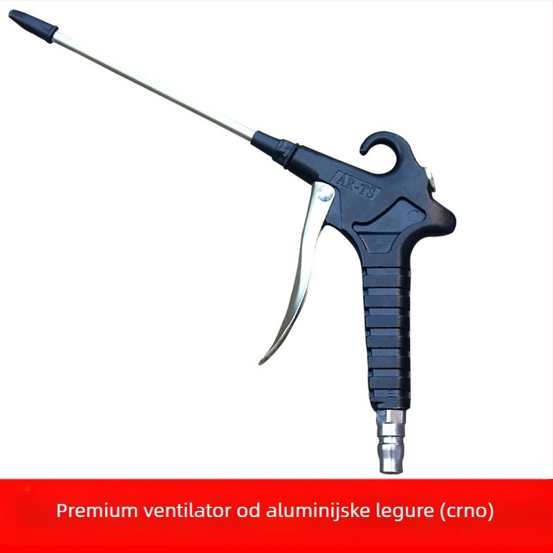 Aluminijski legirani pneumatski pištolj za sušenje prašine - Model 011, Maksimalni tlak 12 kg, Težina 0,3 kg, Radno sredstvo: komprimirani zrak