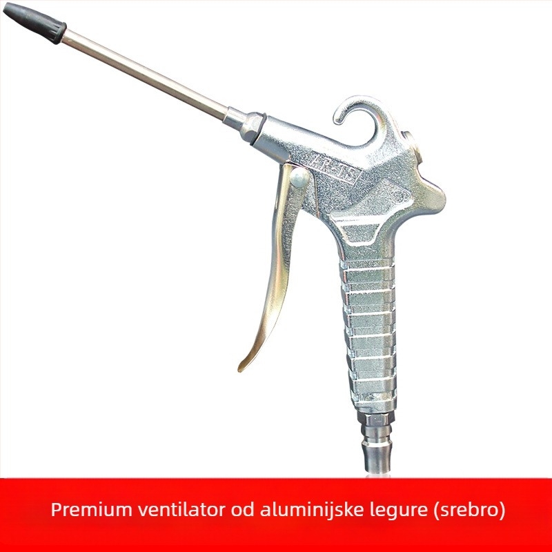 Aluminijski legirani pneumatski pištolj za sušenje prašine - Model 011, Maksimalni tlak 12 kg, Težina 0,3 kg, Radno sredstvo: komprimirani zrak