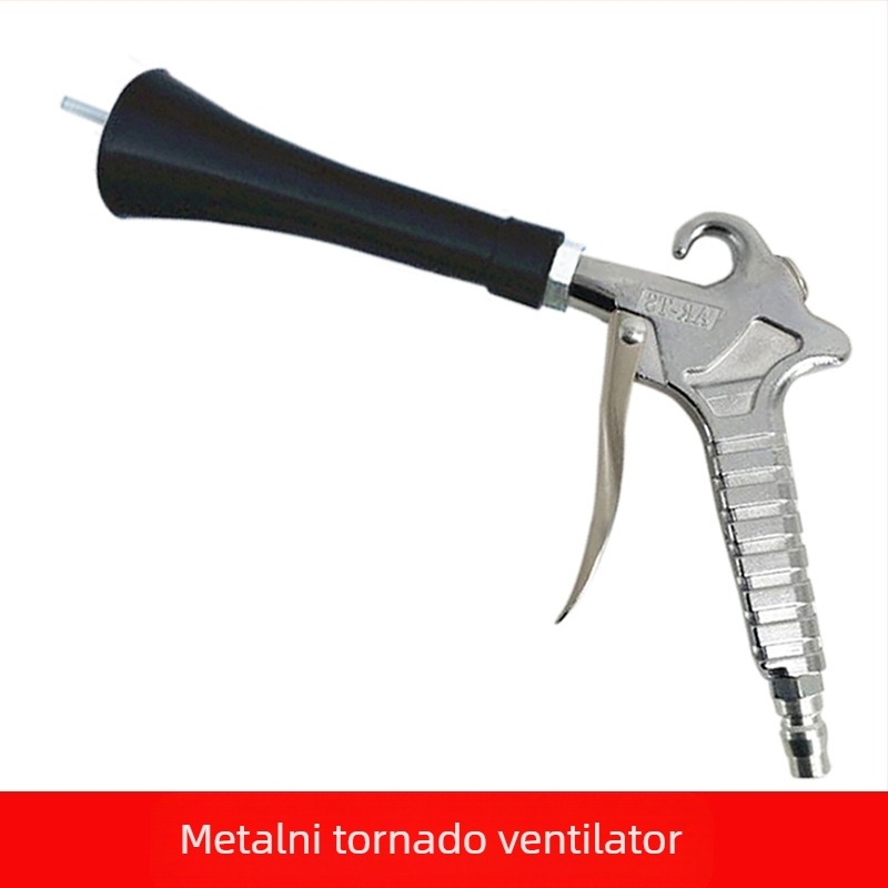 Aluminijski legirani pneumatski pištolj za sušenje prašine - Model 011, Maksimalni tlak 12 kg, Težina 0,3 kg, Radno sredstvo: komprimirani zrak
