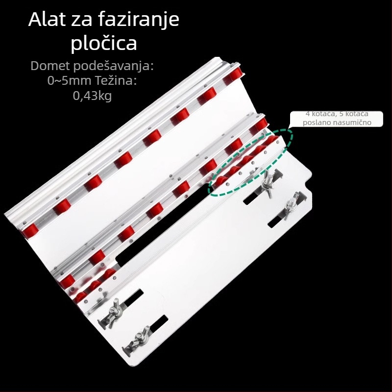 Alat za zaobljenje rubova pločica, 45° kut, visoka preciznost, model A1, marka Other