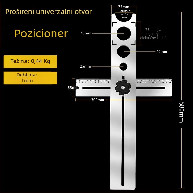 Alat za zaobljenje rubova pločica, 45° kut, visoka preciznost, model A1, marka Other