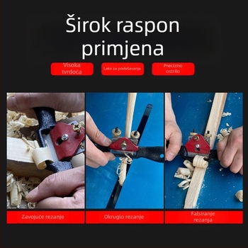 Tesarski planir MACWORK, karbonsko čelik, imperijalni standard, težina 0,24