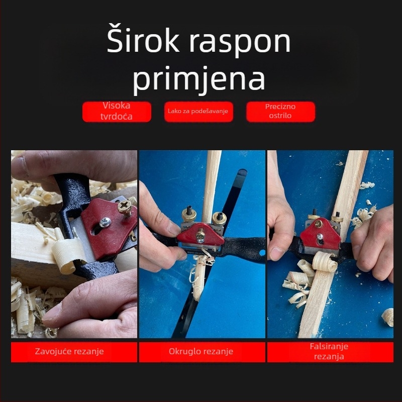 Tesarski planir MACWORK, karbonsko čelik, imperijalni standard, težina 0,24