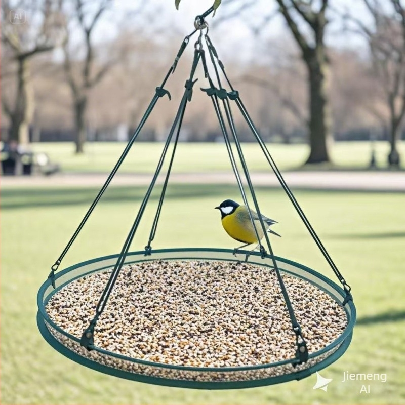 Mrežasta torbica za hranjenje ptica – Haomin, okrugla, odvojiva, 282 g