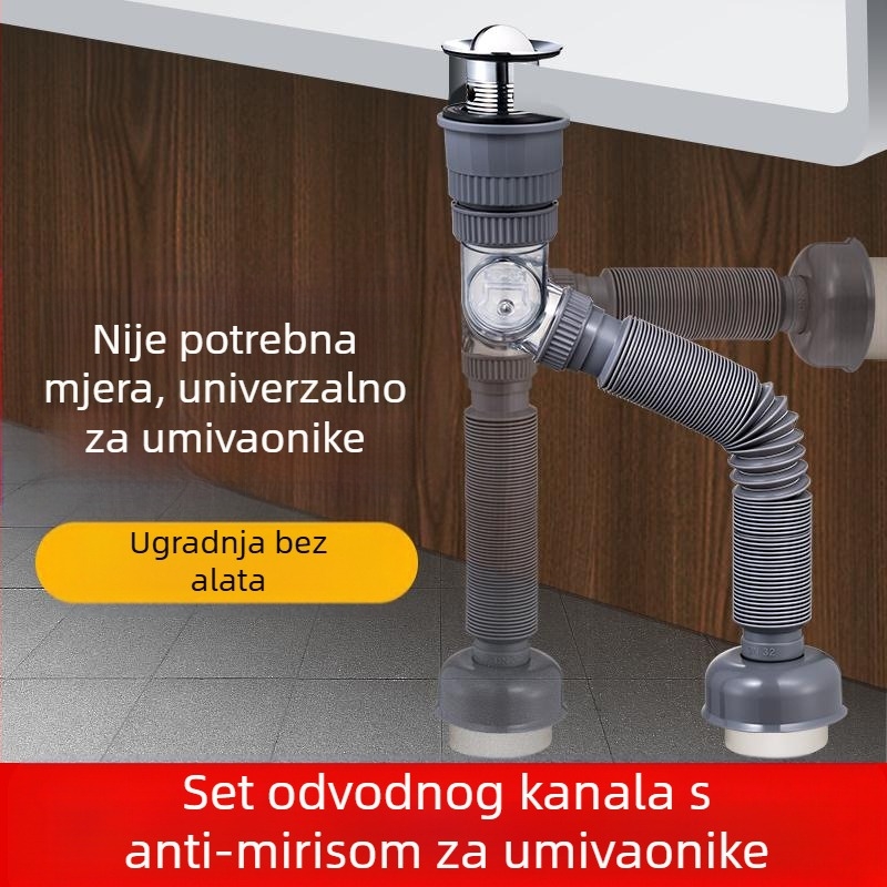 Univerzalni pop-up sifon za umivaonik, ABS, Yayier Bathroom