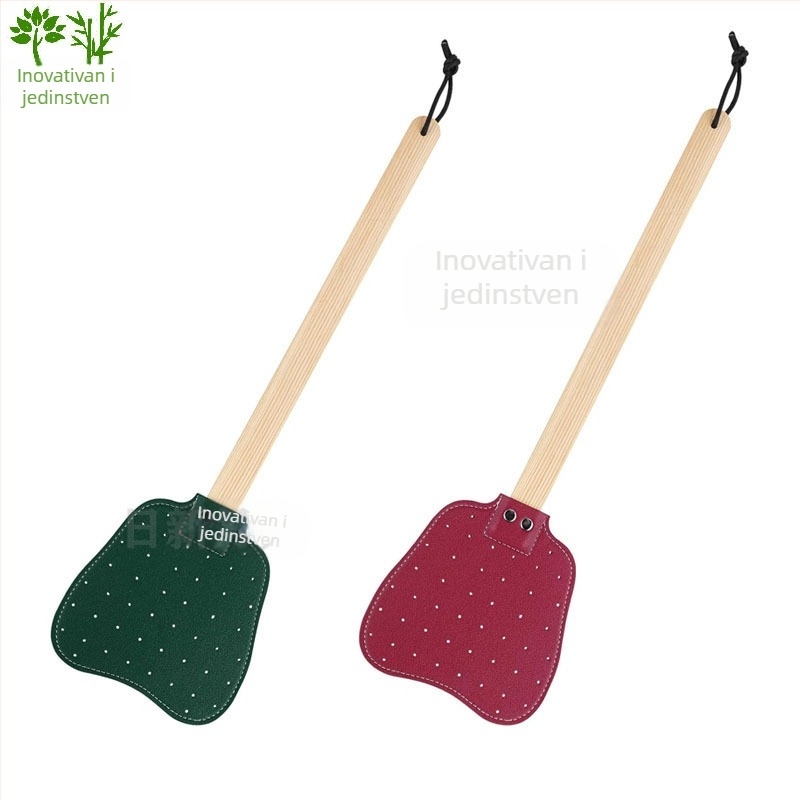 Kožna štapa za mušice s dugim drškom od bukovine — izdržljiva konstrukcija, netoksična, mogućnost prilagodbe