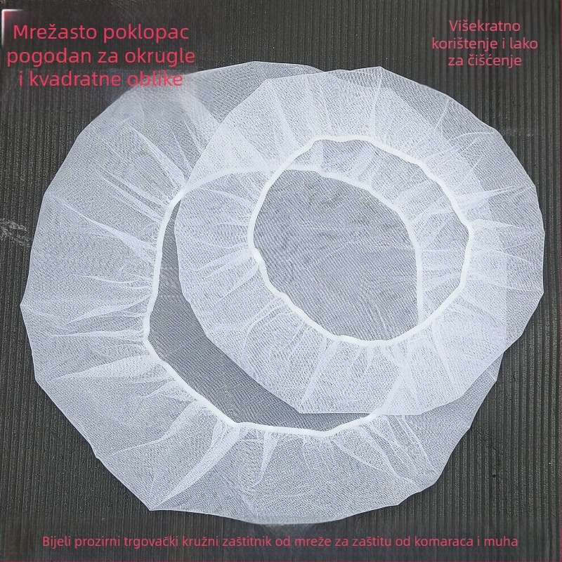 Mrežasti zaštitni poklopac za posudu s brinom – PVC, prozračan, periv, moderan minimalistički dizajn