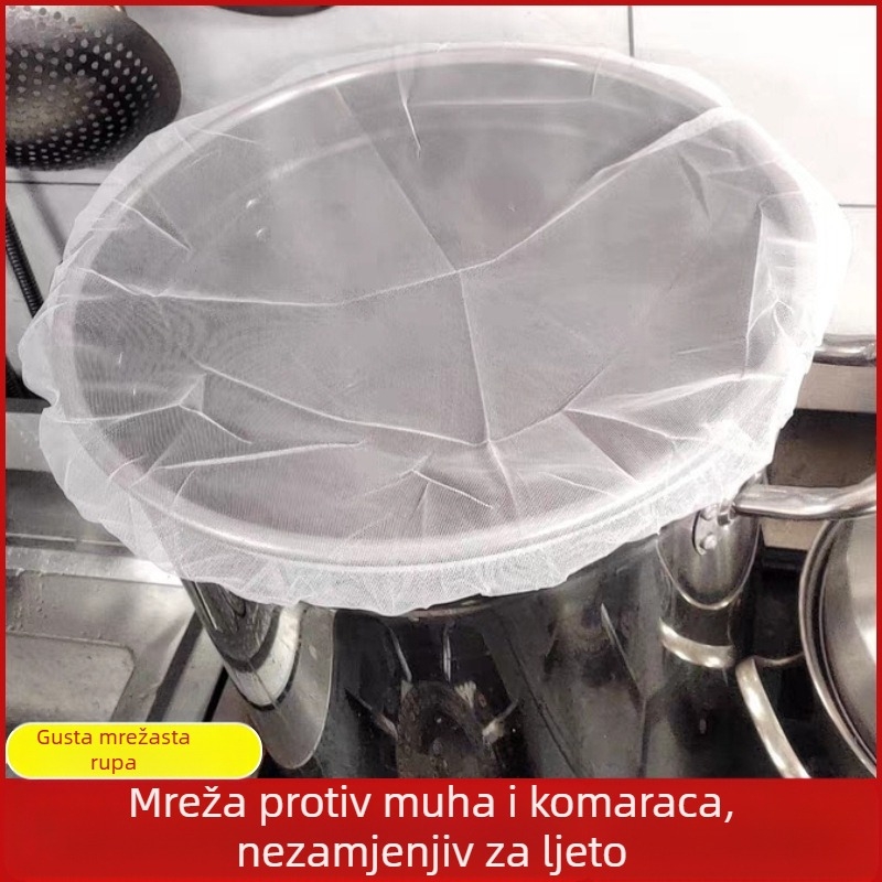 Mrežasti zaštitni poklopac za posudu s brinom – PVC, prozračan, periv, moderan minimalistički dizajn