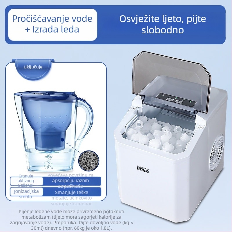 Domaći stroj za led HZB-16M, 220V, 110W, 50Hz, kapacitet 1.3 L