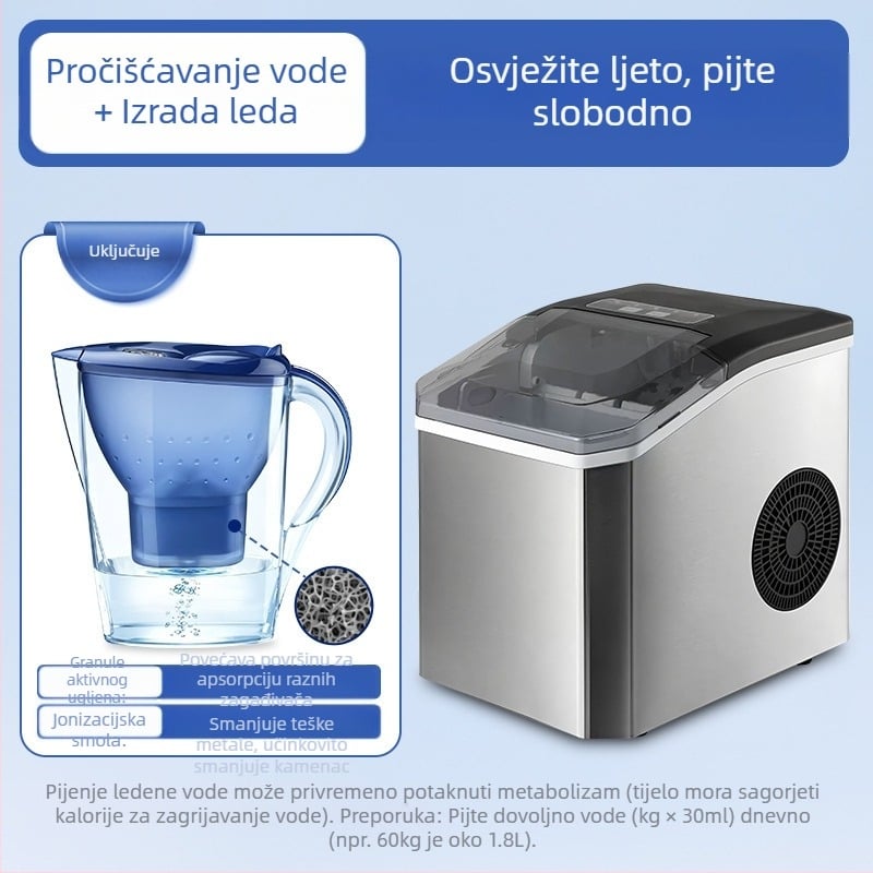 Domaći stroj za led HZB-16M, 220V, 110W, 50Hz, kapacitet 1.3 L