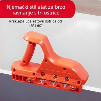 V-oblik alat za gips ploču: 45°/60° kanteriranje, 3 oštrice, višestruko ugaono obradu, 20 originalnih oštrica