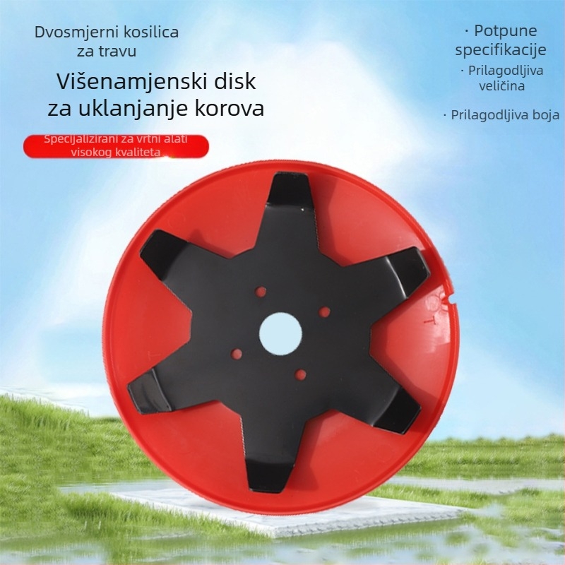 Glava za košenje travnjaka za kosilice i ručne motokultivatore, dvostruke namjene, s dva zuba i šest zuba, Dry Duoduo