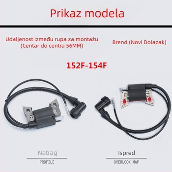 Zapalna zavojnica za motore 168F/170F/188F/190F — kompatibilna s benzinskim generatorom 2–8 kW, pumpom vode za kultivator, visokotlačni komplet