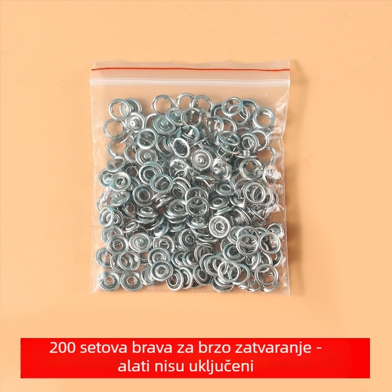 Set za ugradnju kopči s pet kandži - ručne kliješta za pritiskanje bez šivanja - za casual hlače - višenamjenska skrivena kopča