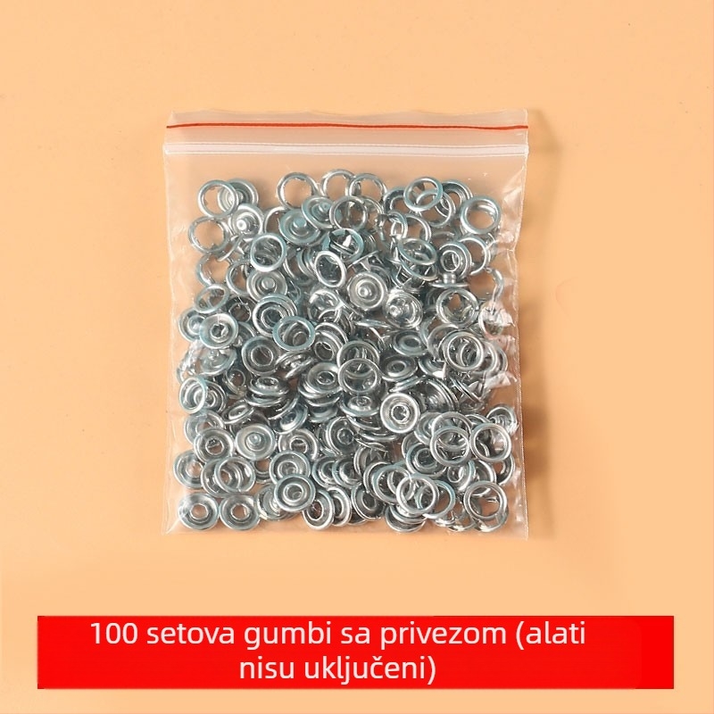 Set za ugradnju kopči s pet kandži - ručne kliješta za pritiskanje bez šivanja - za casual hlače - višenamjenska skrivena kopča