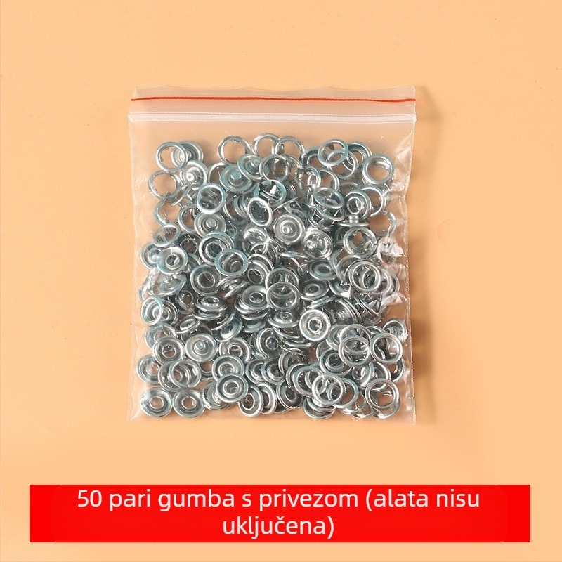 Set za ugradnju kopči s pet kandži - ručne kliješta za pritiskanje bez šivanja - za casual hlače - višenamjenska skrivena kopča