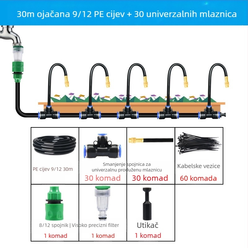 Slayry Giclee serija raspršivača, podesiv smjer protoka vode, 0,3–1 L/min
