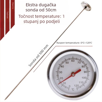 Visoko precizan termometar za temperaturu hrane, komposta, tla i vode