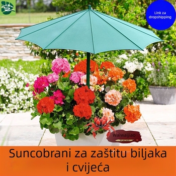 Parasol za biljke od vlakana stakla za vanjsku upotrebu – zaštita od sunca i kiše za sukulentne bonsaie u posudama