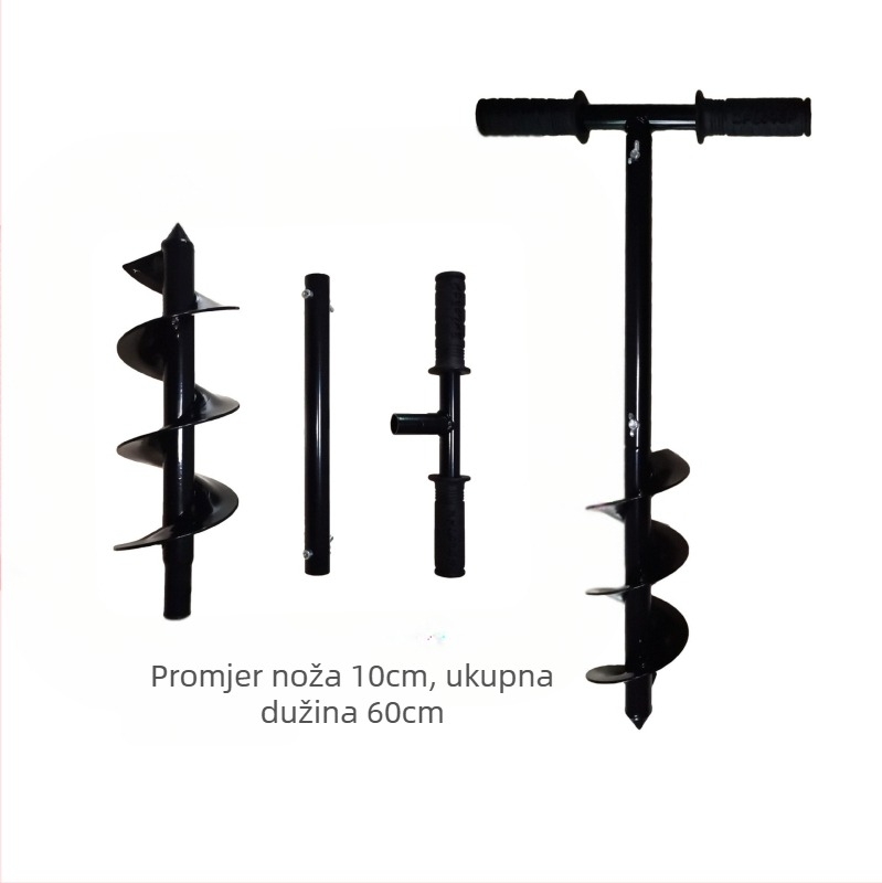 Flight Instantly Ručni vrtni alat za sadnju presadnica, prozračivanje tla i kopanje rupa spiralnim vijkom