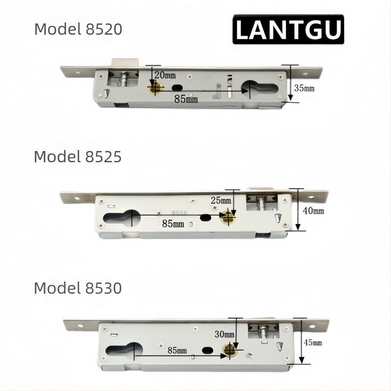 Jednopućno tijelo brave za vrata od aluminija i drva, cinkova legura, ball lock, model Other
