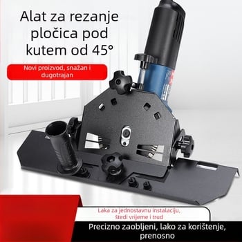 Pribor za kutnu brusilicu za zaobljavanje rubova keramičkih pločica, 45° kut, 220V, kompatibilan s diskovima 115/125 mm