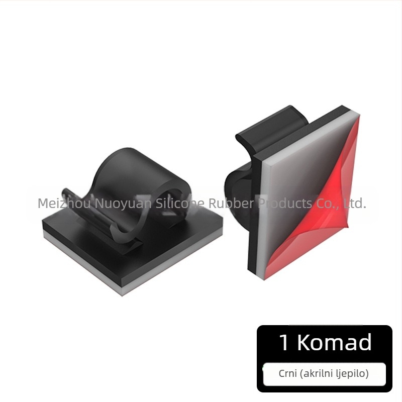 Klip za kabeli i organizator žica - model Wire buckle; materijal: najlon tkanina; samolijepljiv; pogodno za auto, stolno računalo, ured i rasvjeta