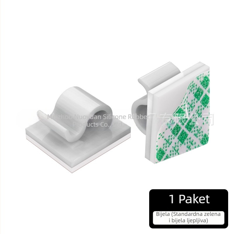 Klip za kabeli i organizator žica - model Wire buckle; materijal: najlon tkanina; samolijepljiv; pogodno za auto, stolno računalo, ured i rasvjeta