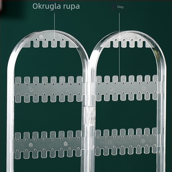 Kutija za pohranu naušnica, plastična konstrukcija, pakiranje nakita, univerzalni model, izložbeni stalak nakita