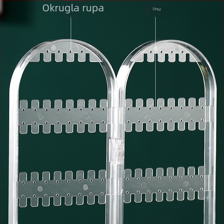 Kutija za pohranu naušnica, plastična konstrukcija, pakiranje nakita, univerzalni model, izložbeni stalak nakita