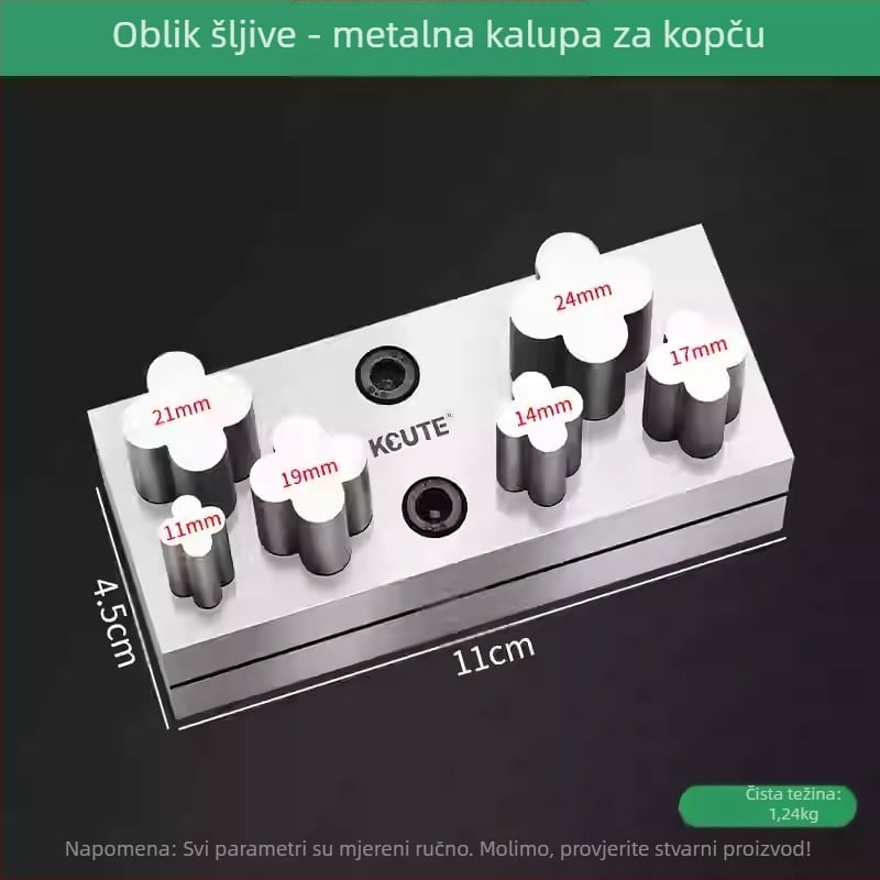 Alat za probijanje kružnih rupa u metalu – Keute marka – zlato, srebro i bakar