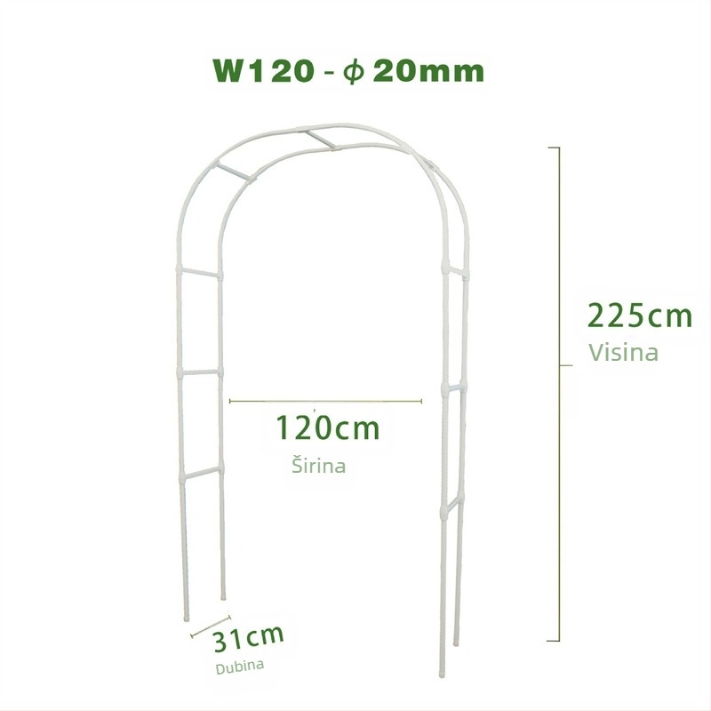 Plastična penjačka arka za ruže i lozu, modularna, pastoralnog stila, podna dekoracija vrta