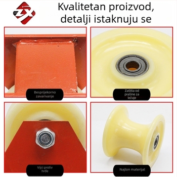 Ručni klizač visine s dvostrukim navijačem užeta i zaštitnim kotačićem – montaža u kutu zida – Runfa Power Technology