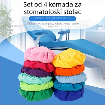 Navlaka za stomatološku stolicu — debeli svilenkasti plat, set od 4 navlaka za jastučiće