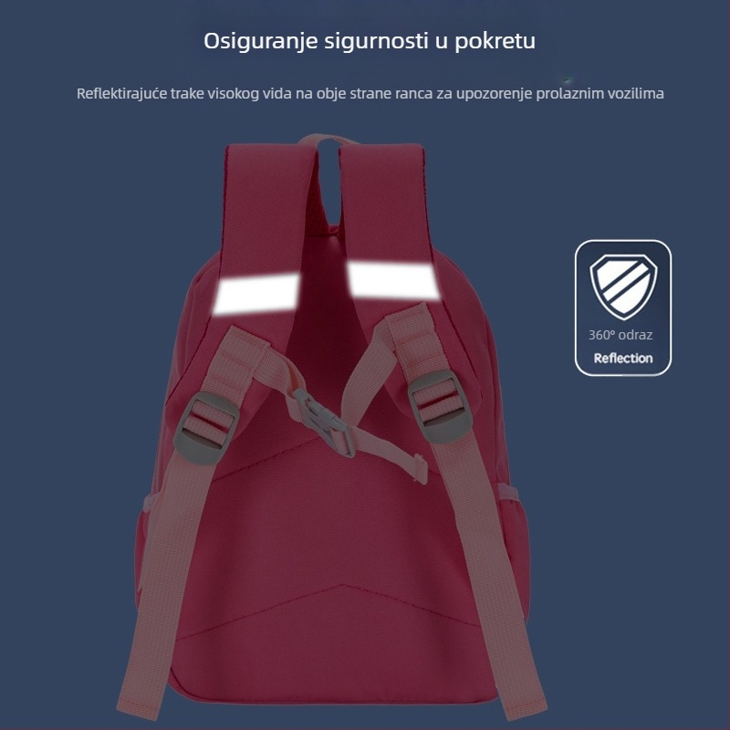Unisex ruksak za predškolu od Oxford tkanine, prozračan, vodootporan i ultralagano, sladak životinjski uzorak