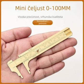 Digitalni Vernier kaliper za nakit – visoka preciznost, čisti bakar, LCD zaslon, za mjerenje malih nakita i mini kolekcija