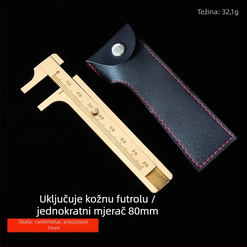 Digitalni Vernier kaliper za nakit – visoka preciznost, čisti bakar, LCD zaslon, za mjerenje malih nakita i mini kolekcija