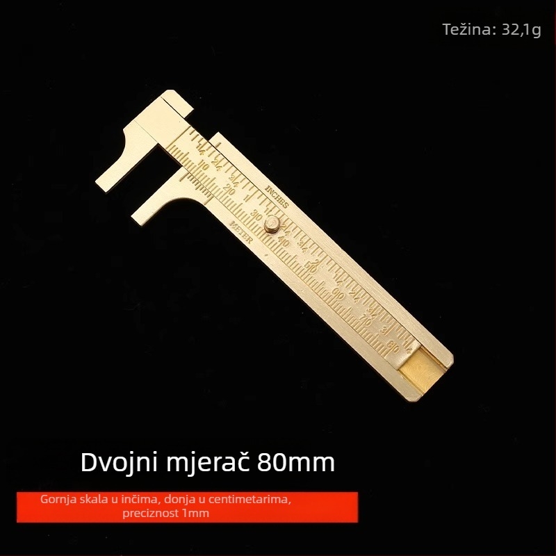Digitalni Vernier kaliper za nakit – visoka preciznost, čisti bakar, LCD zaslon, za mjerenje malih nakita i mini kolekcija