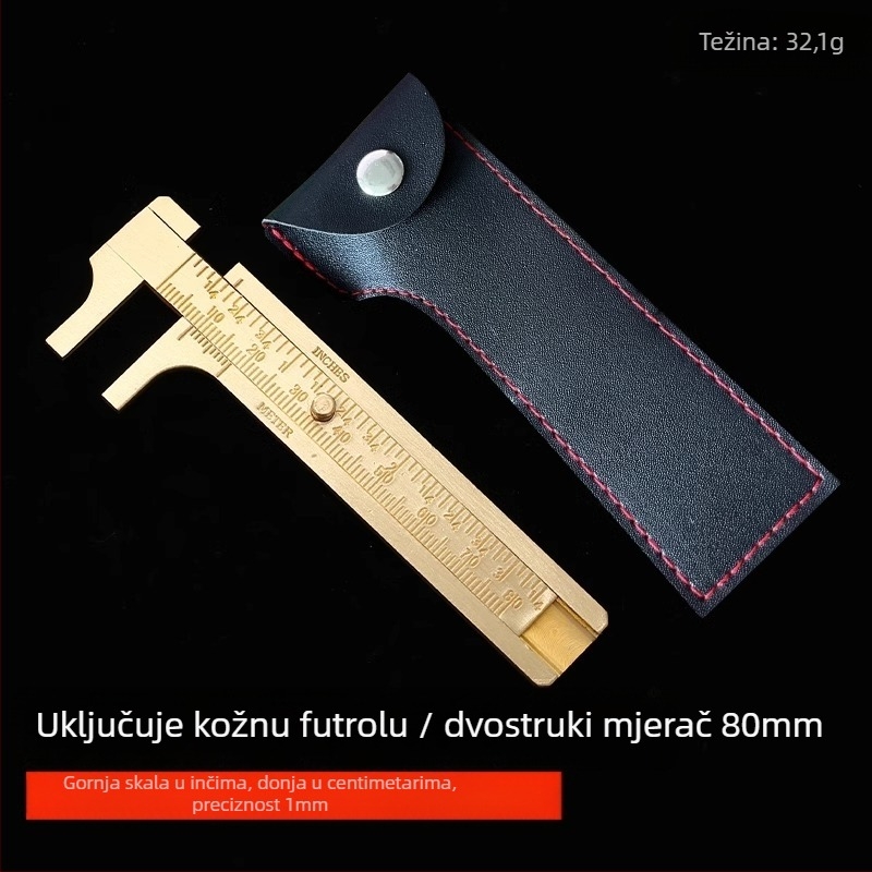 Digitalni Vernier kaliper za nakit – visoka preciznost, čisti bakar, LCD zaslon, za mjerenje malih nakita i mini kolekcija
