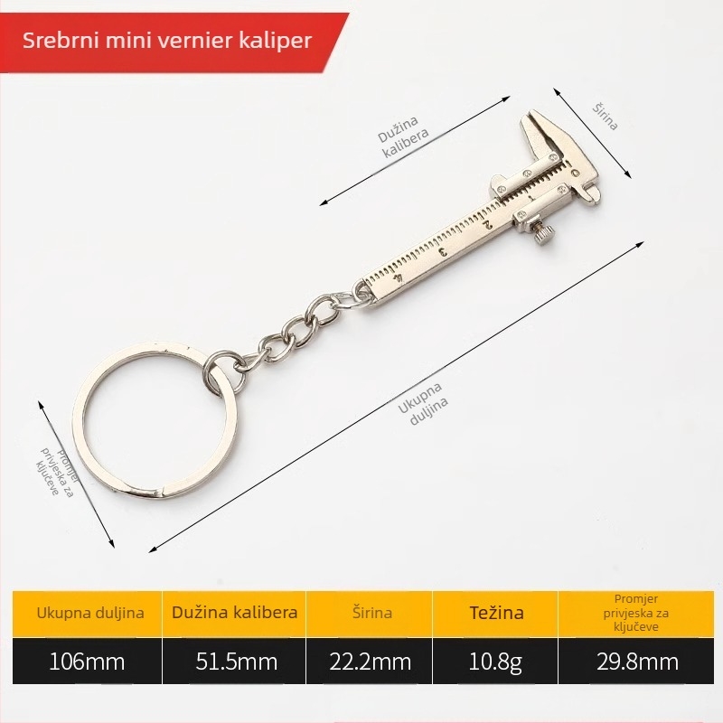 Digitalni Vernier kaliper za nakit – visoka preciznost, čisti bakar, LCD zaslon, za mjerenje malih nakita i mini kolekcija