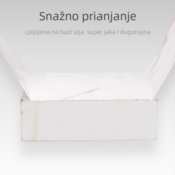 Zidna naljepnica s mramornim uzorkom, PVC materijal, vodootporna i otporna na masnoću, jednostavan moderni stil, pogodna za dnevni boravak