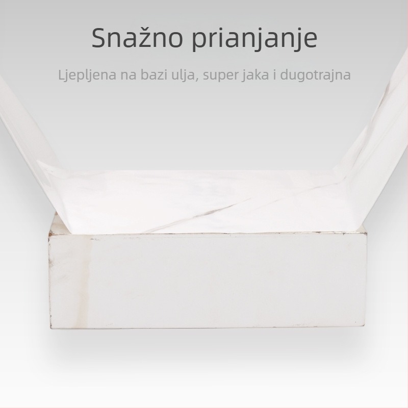 Zidna naljepnica s mramornim uzorkom, PVC materijal, vodootporna i otporna na masnoću, jednostavan moderni stil, pogodna za dnevni boravak