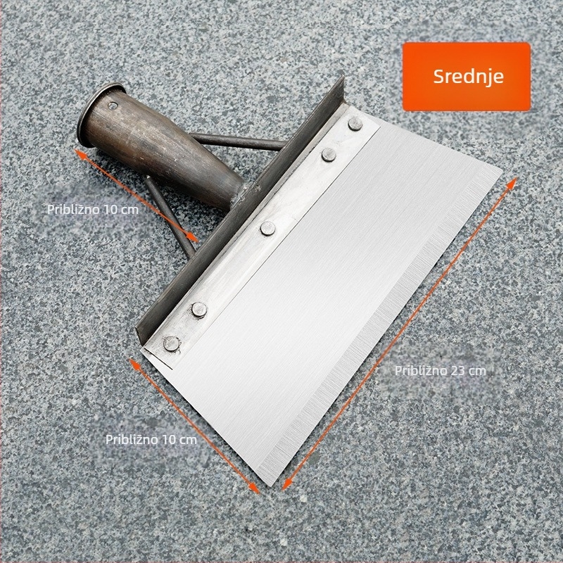 Lopata za snijeg od mangan čelika sa zubastom oštricom, za poljoprivredu, uzgoj i kućno čišćenje