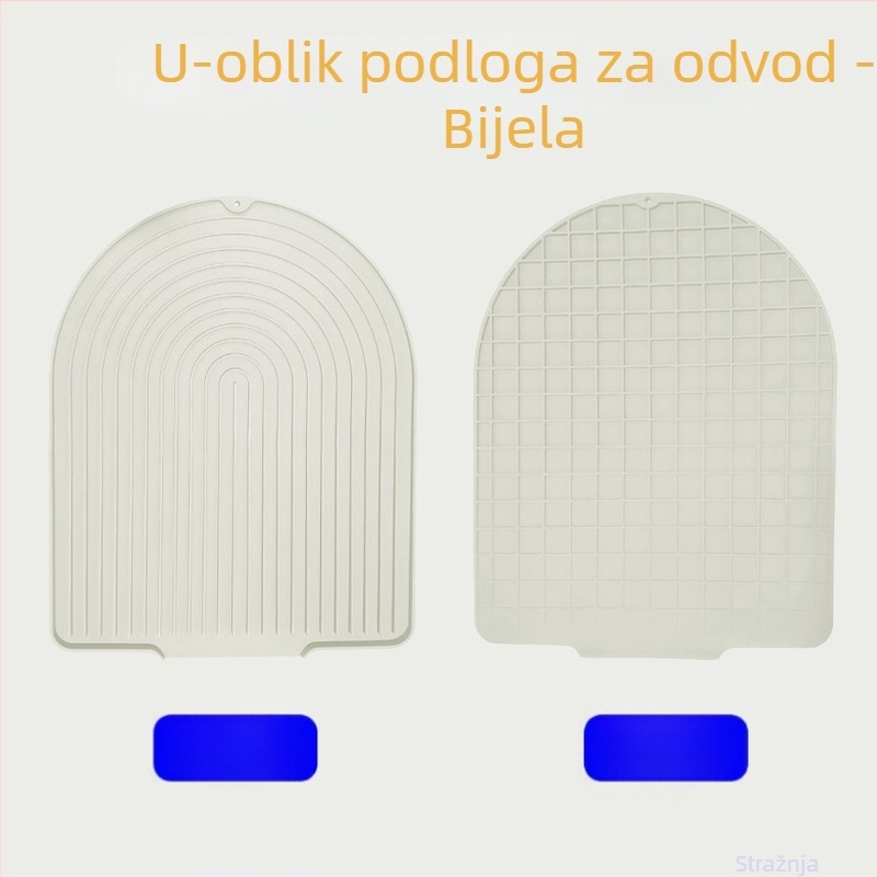 Silikonska kuhinjska podloga za sušenje s odvodom i izolacijom, kvadratnog oblika, degradabilna, lansirana 2023.
