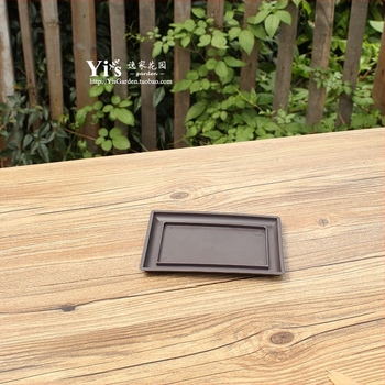 Sukulentna posuda od smole, pravokutnog oblika, plitkog dizajna, set za sadnju i donja posuda za kućnu uporabu