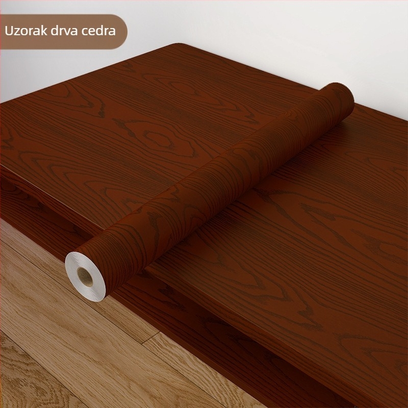 Tapeta s prirodnim drvenim uzorkom, samoljepljive naljepnice za zid, vodootporne, moderni minimalistički dekor za spavaću sobu