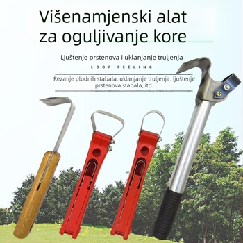 Kovani čelični nož za uklanjanje kore s voćnih stabala – ručni vrtni alat