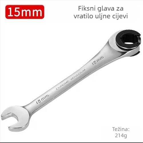 Ručni ključ s klikom (Krom-vanadijevo čelično; površinska obrada: drugo; tip: ručni ključ s klikom)