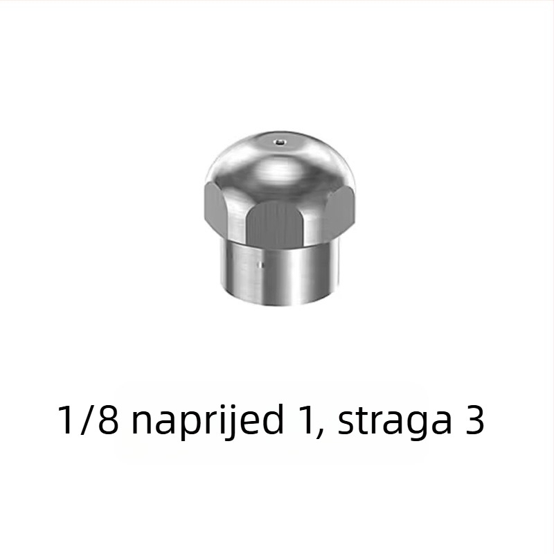 Nehrđajući čelik visokotlačna mlaznica za čišćenje kanalizacije s 1/4 in spojem i 3/8 in brzim spojem, marke Independent